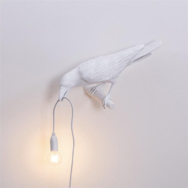 Raven Vägglampa | Veska Vit kvarn