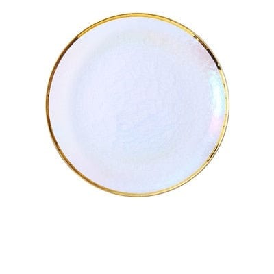 Regnbåge Glas Middagsservis Set | Veska 12 tum platta