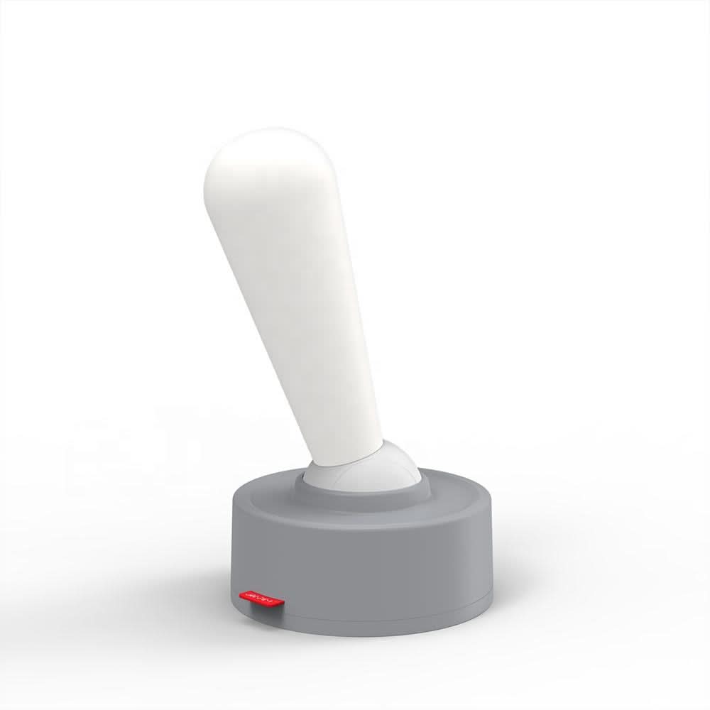 Retro Vippströmbrytarlampa – Laddningsbar LED-lampa | Veska Grå