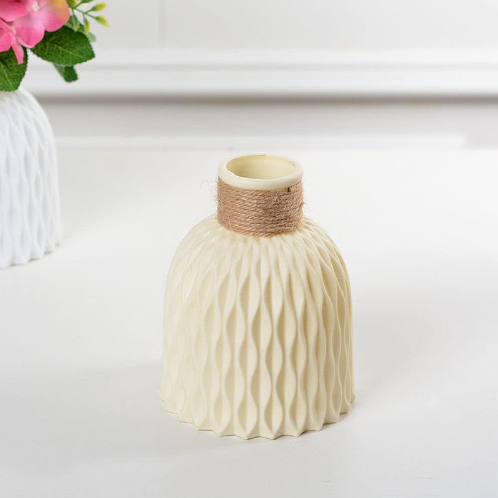 Royelux Vattenvåg Plastvase - Modern Nordisk Elegans | Veska Beige