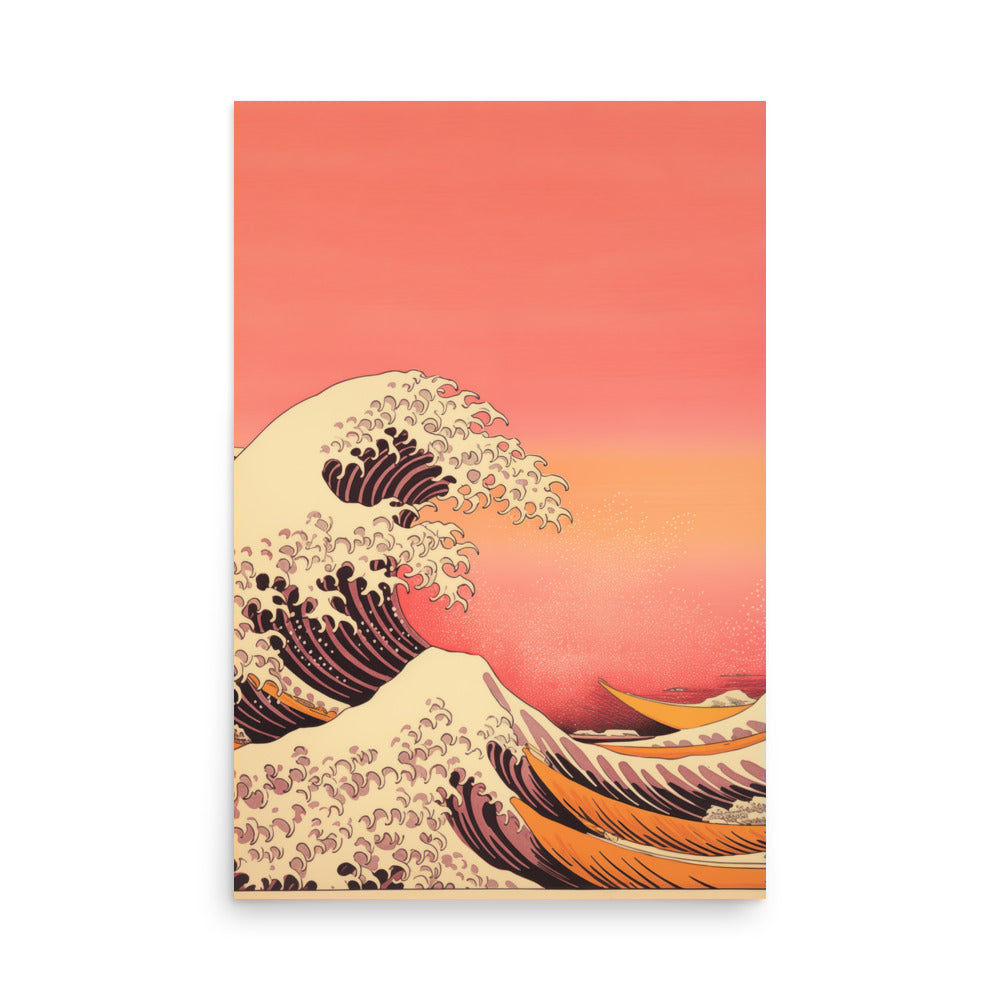 Seawaves under the sunset | Veska 24″×36″