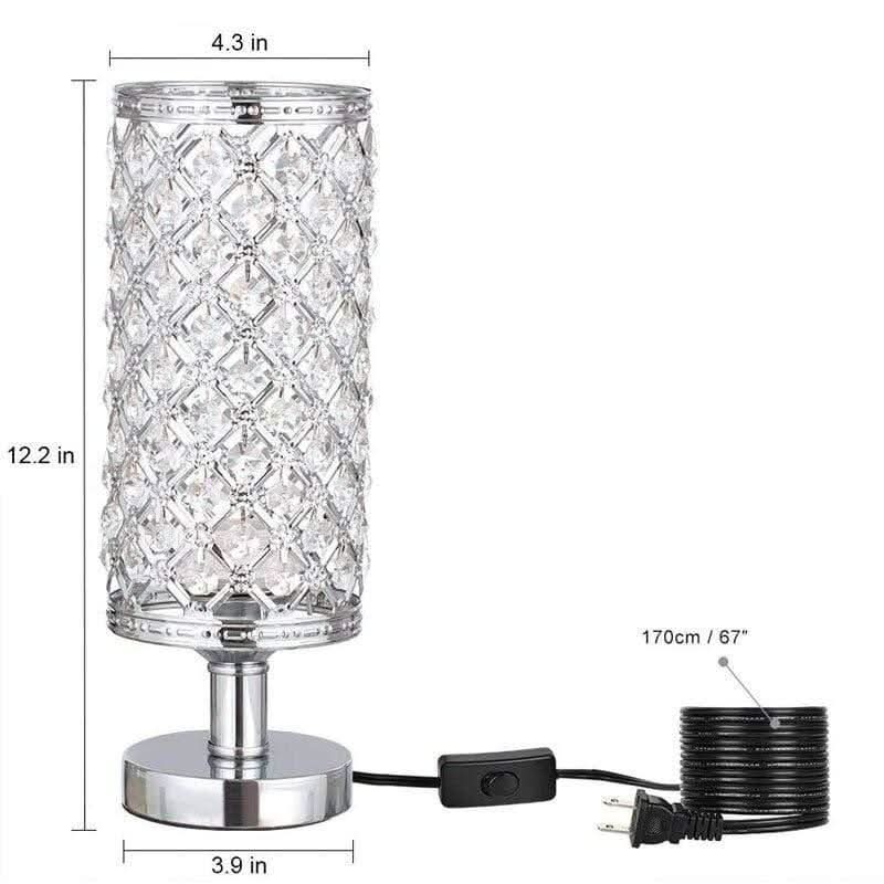 SOLVINA – Strålande Bordslampa | Veska Silver