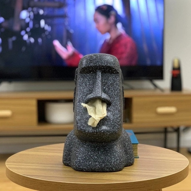Stenskulptur Vävnadslåda | Veska Svart A2