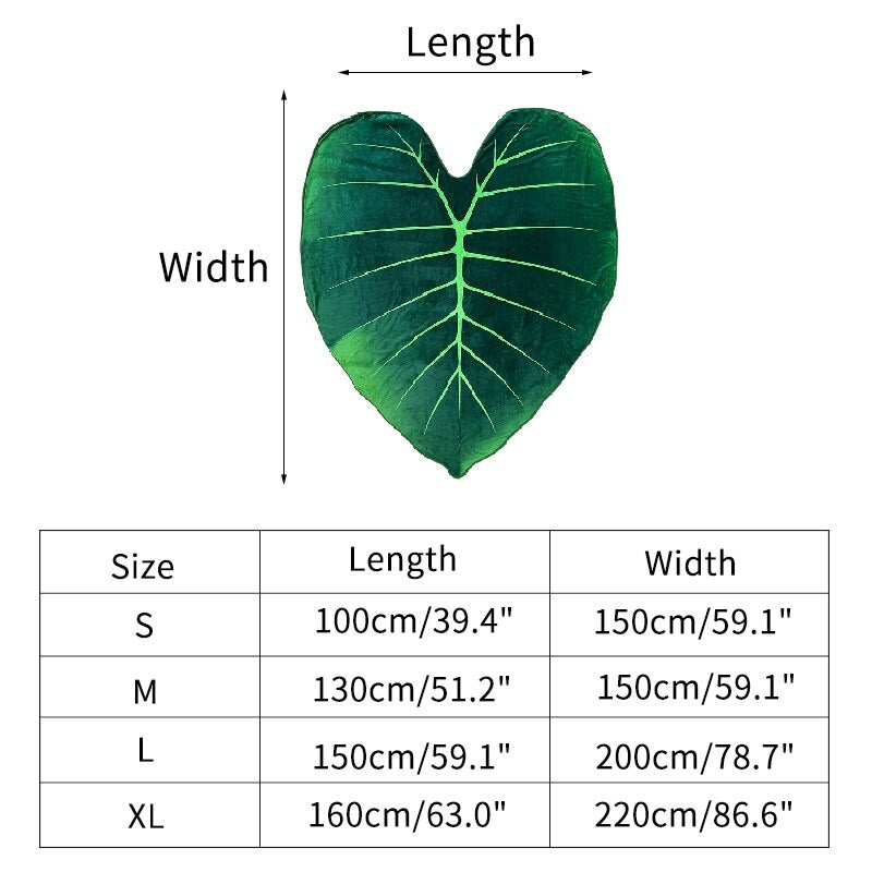 Super Soft Giant Leaf Blanket | Veska