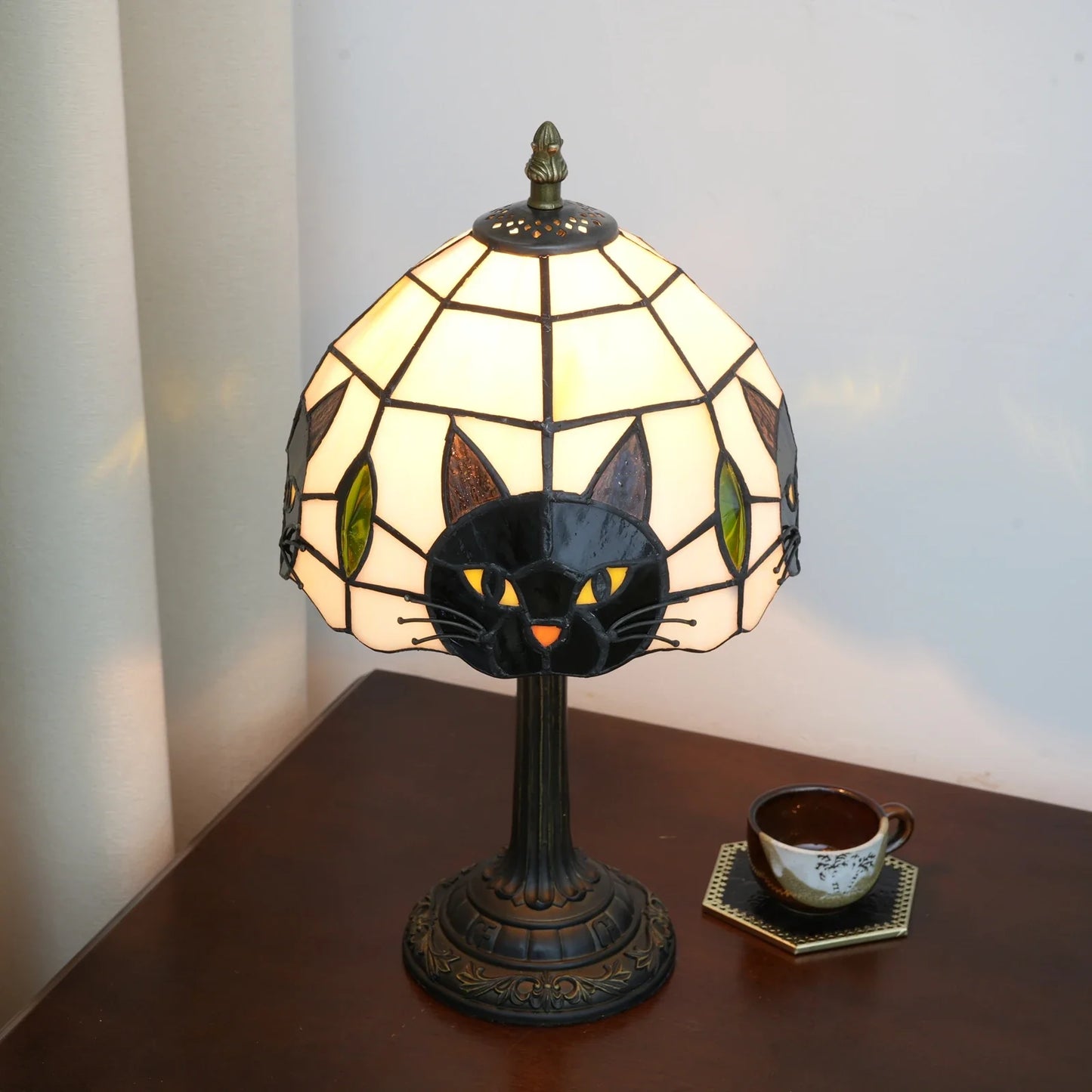 Tiffany Style Katt Lampa | Veska