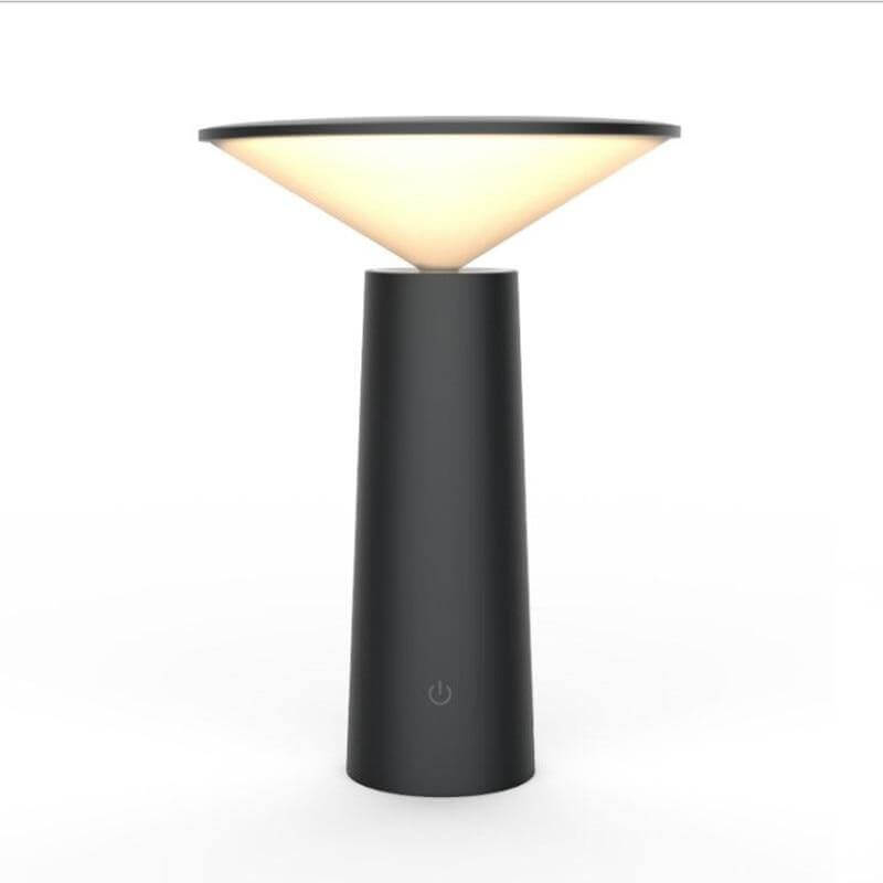 Touch Switch Laddningsbar 3 Läge LED Dimbara Skrivbord Lampa | Veska svart