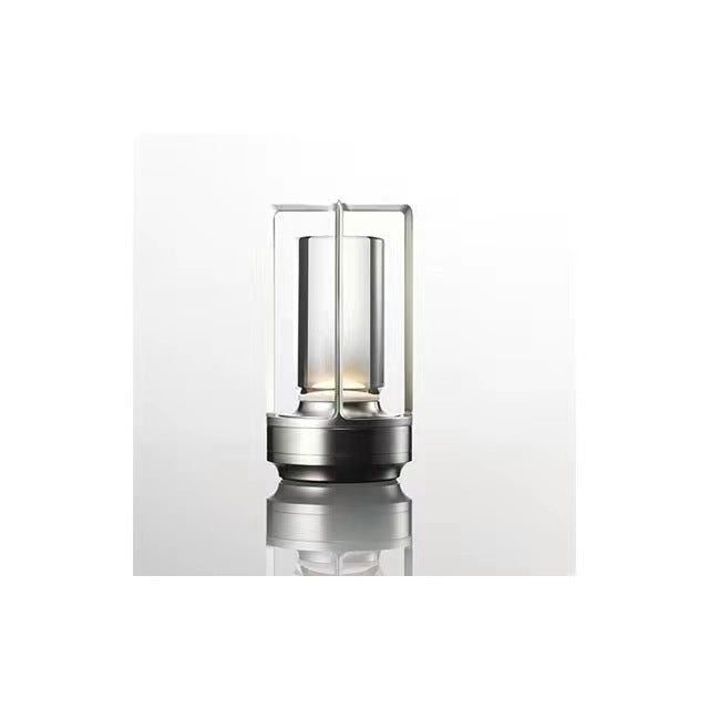 Trådlös Bordslampa - Dimbar & Uppladdningsbar Skrivbordslampa | Veska Silver-1