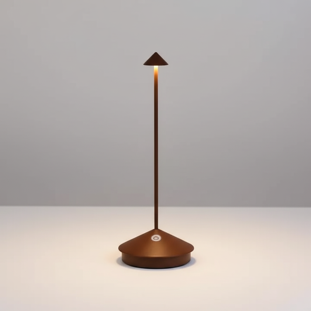 Trådlös LED bordslampa - ModernLumin | Veska Brun