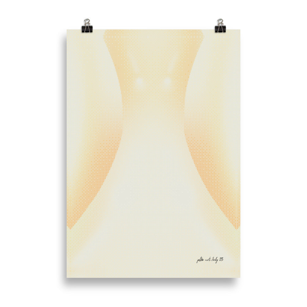 Vågig Gradient - Elfenben | Veska 70×100 cm