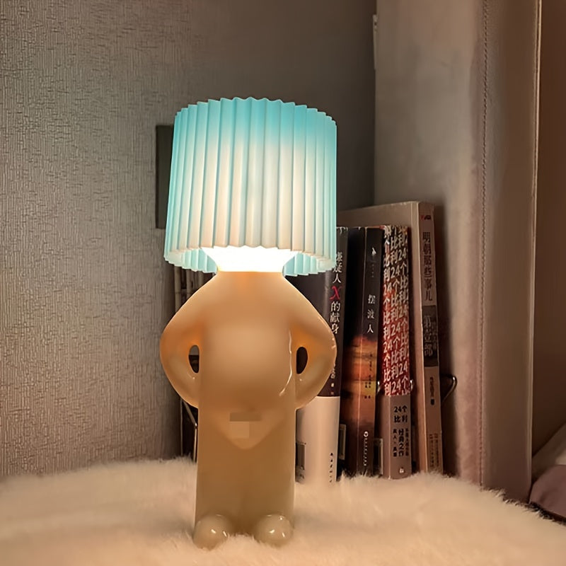 VerlegenLicht - Modern Geometrisk USB Bordslampa Veska Blå