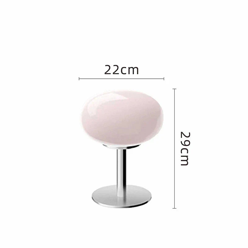 Veska | DESIGNER GLASBORDSLAMPA - AMBIENT LED-LAMPA FÖR SOVRUM OCH STUDIER Lollipop Pink