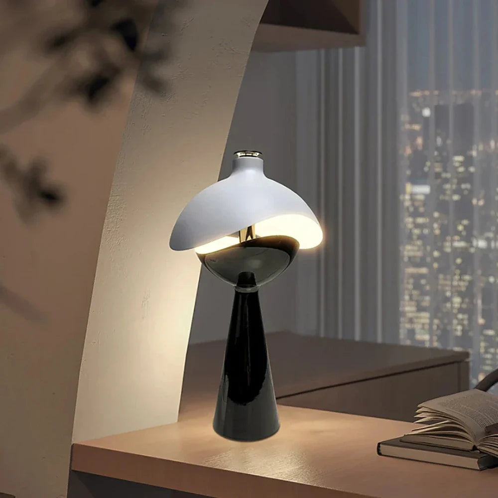 Veska | LumiDome Skulpterad Bordslampa Svart