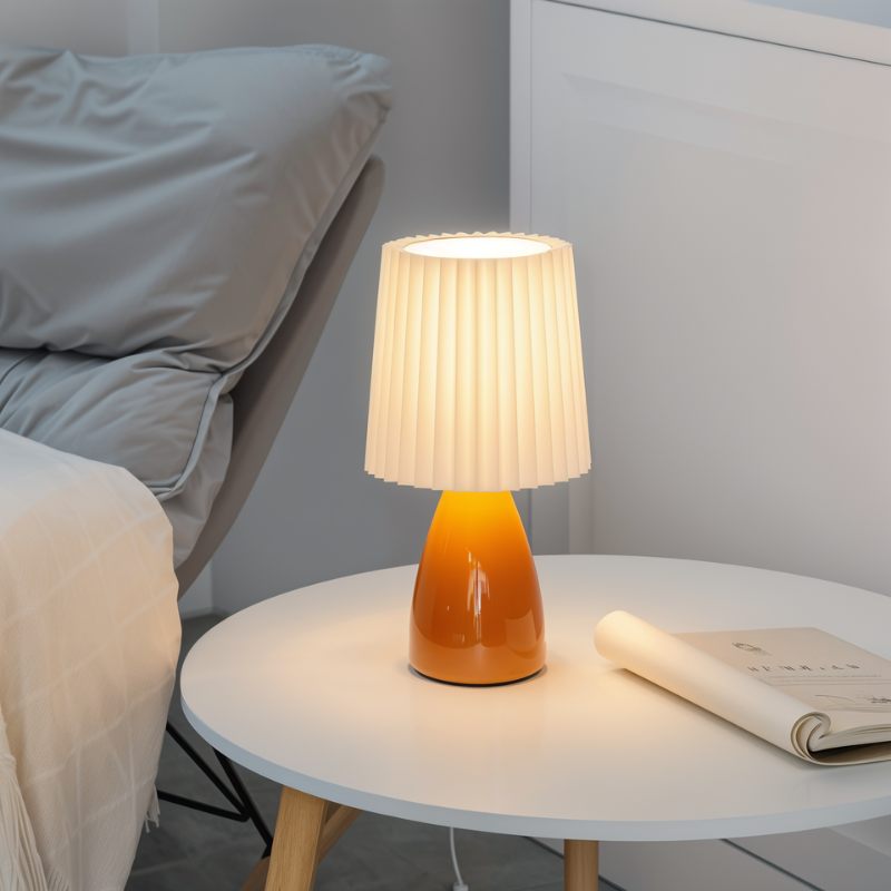 Veska | Luna Bordslampa - Elegant Månbordslampa Orange