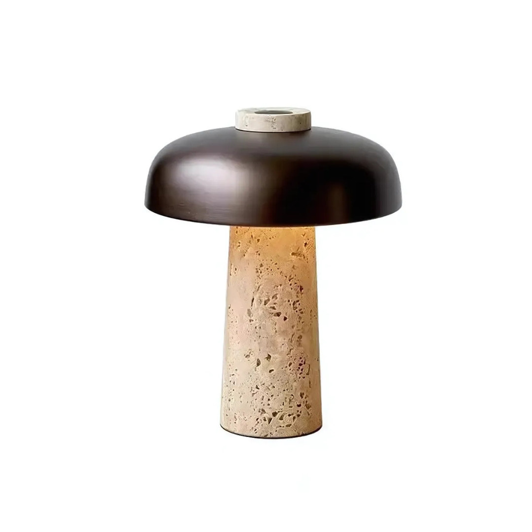 Veska | Lyx Travertin LED Bordslampa