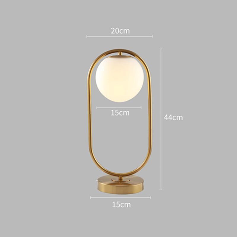 Veska | Modern Glasboll Bordslampa