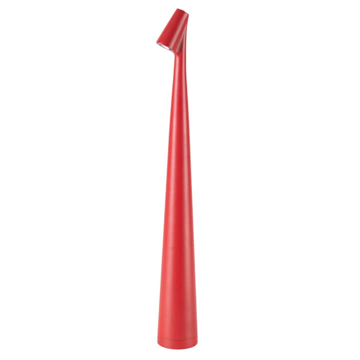 Veska | Skulpterande Bordslampa Trådlös LED-lampa Solid Aluminium 10000mAh Batteri 3-Nivå Dimming CRI 90 USB-C Laddningsport Varm Vit 2700K Röd