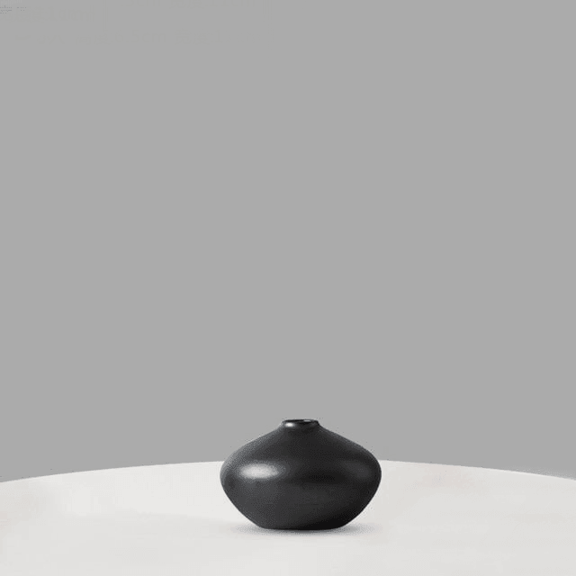 Vibranta Keramikvaser | Veska 6.5x11cm Svart