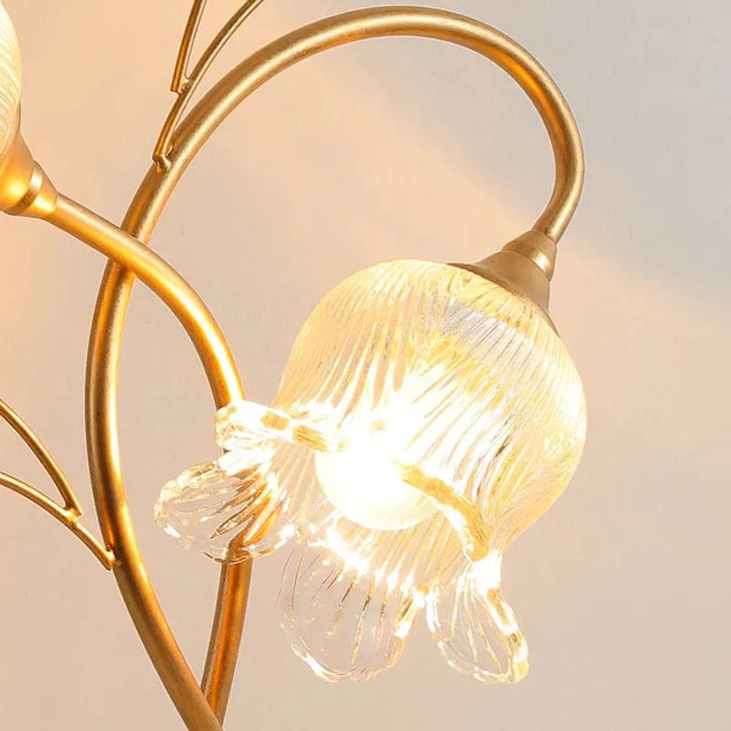 Vintage Rose Blomma Bordslampa | Veska