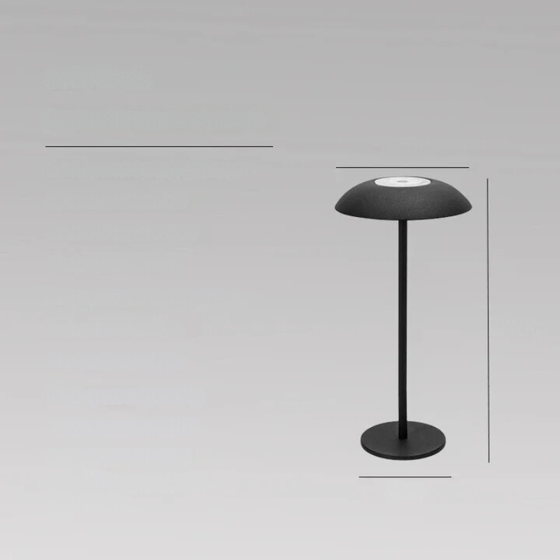 WarmTouch - Trådlampa med uppladdningsbart batteri och touchkontroll Veska Svart
