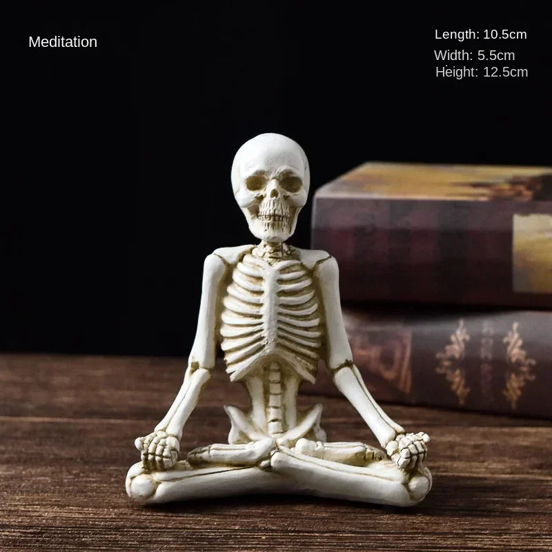 Yoga Master Skeleton Figurine | Veska C