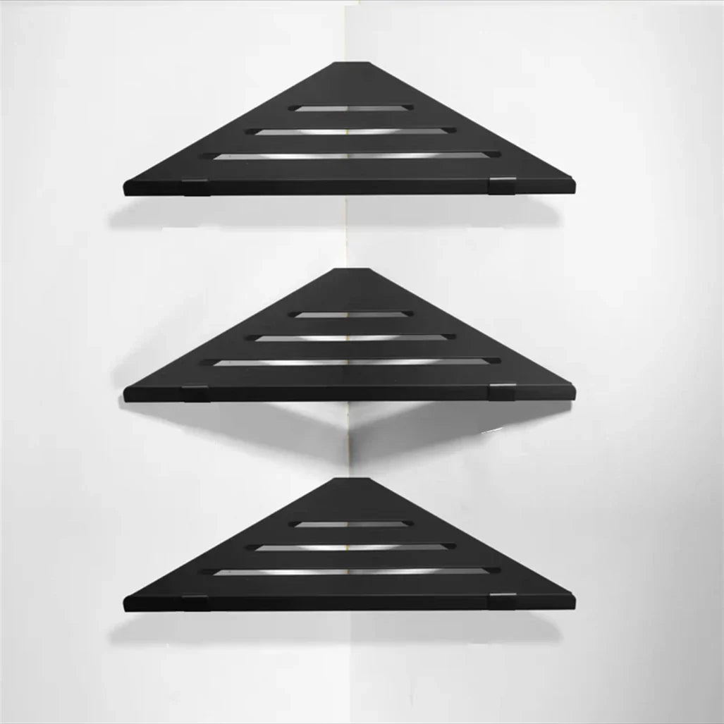 1-3 Lager Aluminium Hörn Organizer Hylla Badrum Förvaringshylla | Veska