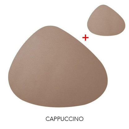 10 Färger Triangulär Placemat Set | Veska Cappuccino