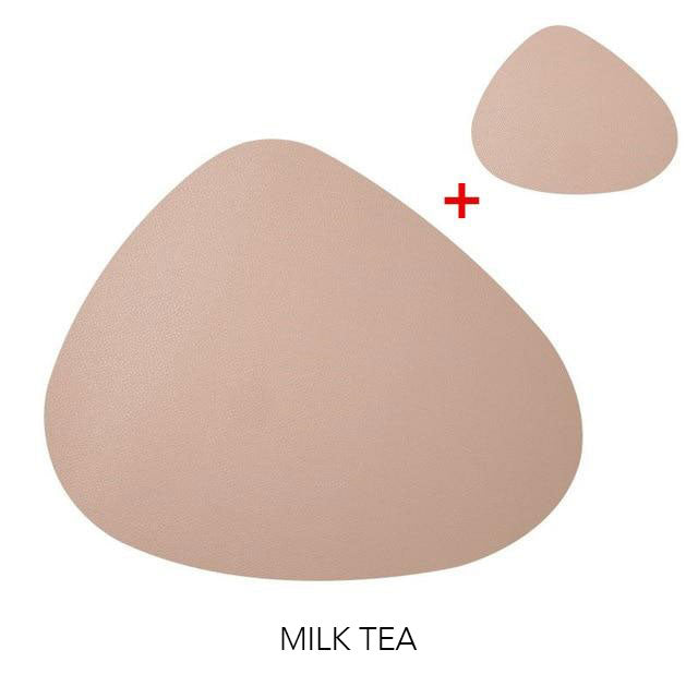 10 Färger Triangulär Placemat Set | Veska Mjölktea