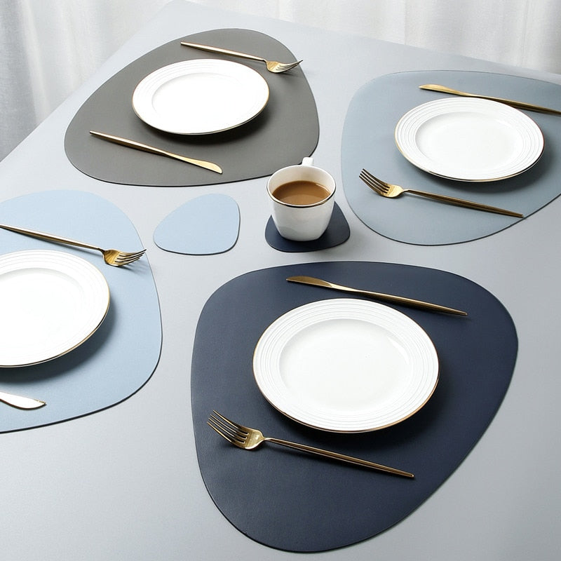 10 Färger Triangulär Placemat Set | Veska