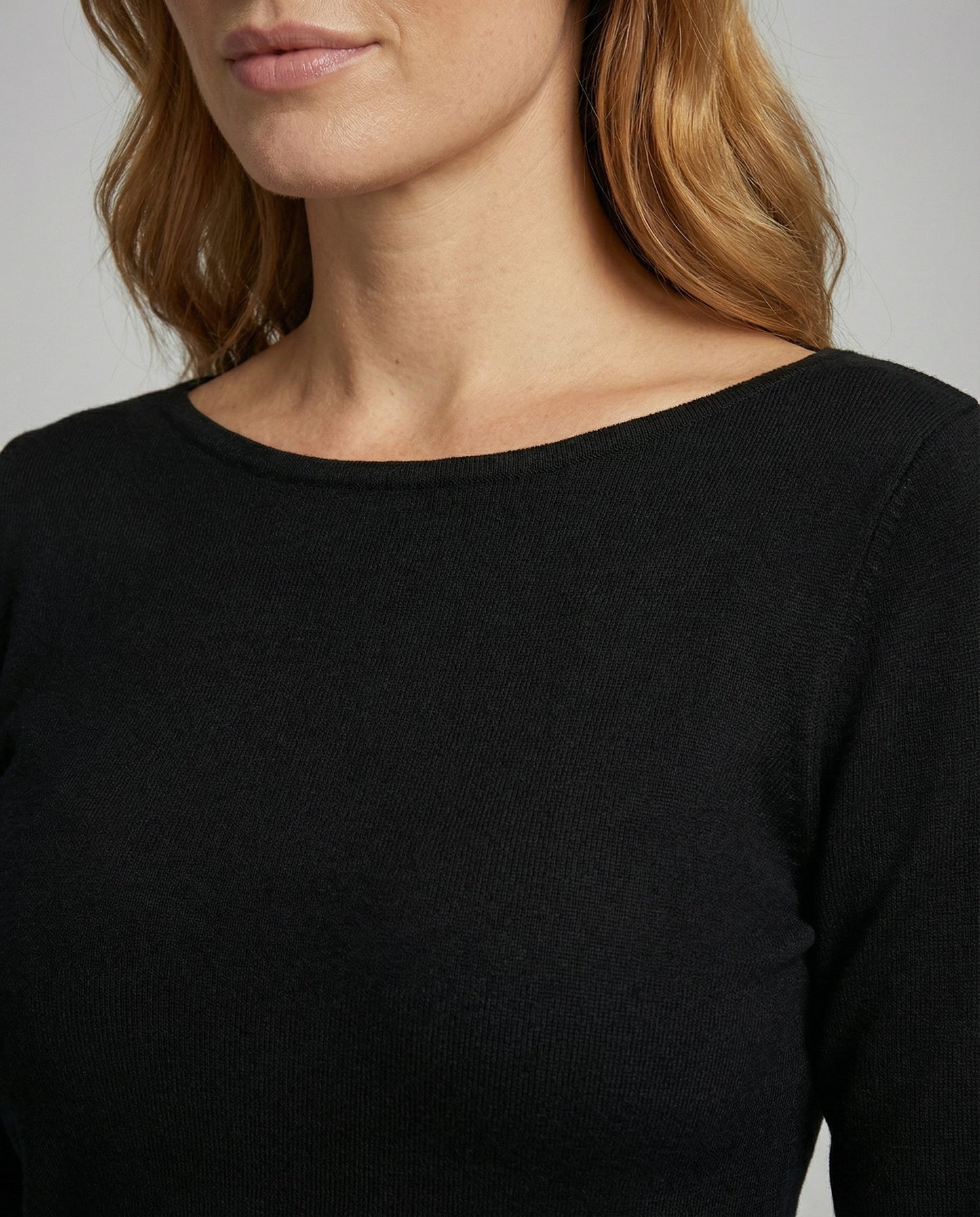 Veska | Klänning med Houndstooth-detalj | Lös Passform och Rundhals