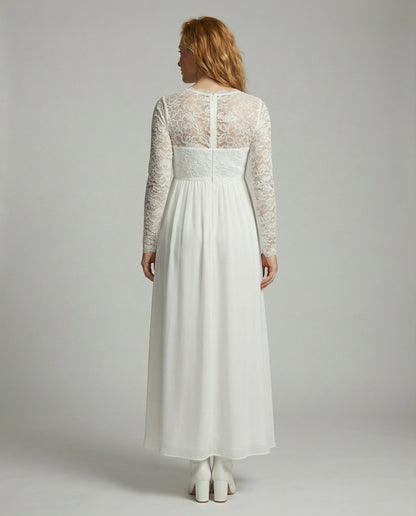 Veska | Spetsmaxiklänning för Gravida | A-linje med Elegant Komfort