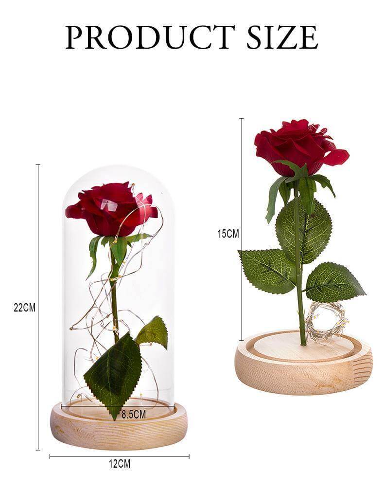 1Pcs Beast Röd Ros Blomsterkruka | Veska