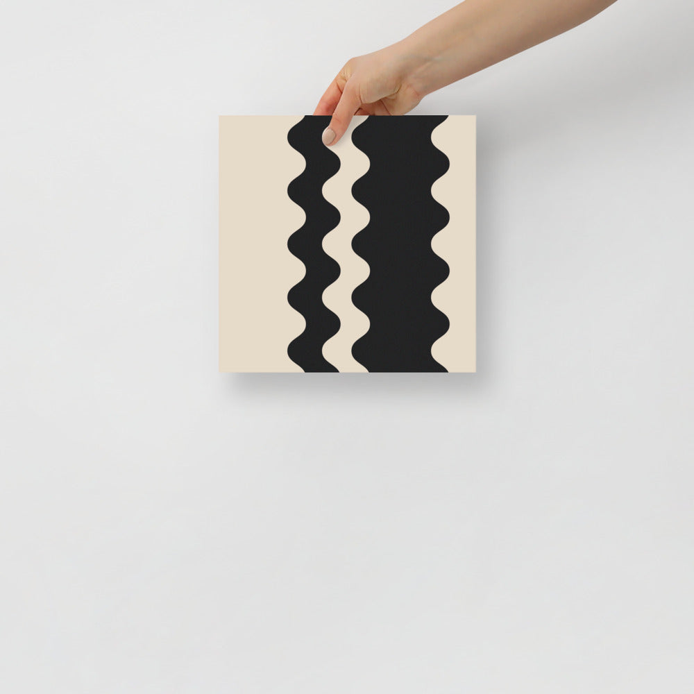 2 Waves - Black | Veska 10×10