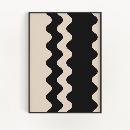 2 Waves - Black | Veska 8×10
