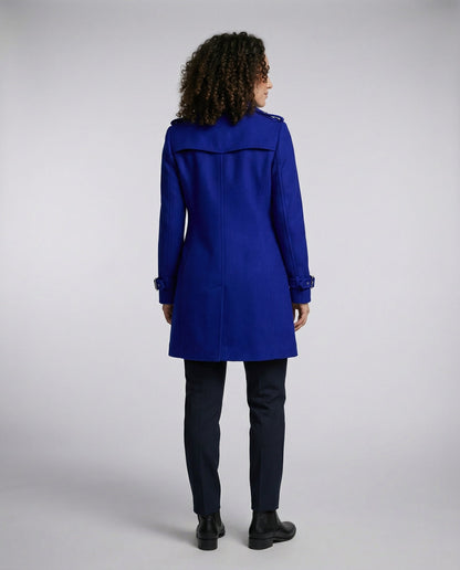 Veska | Ullkappa för Dam | Elegant Skärning och Värmande Komfort