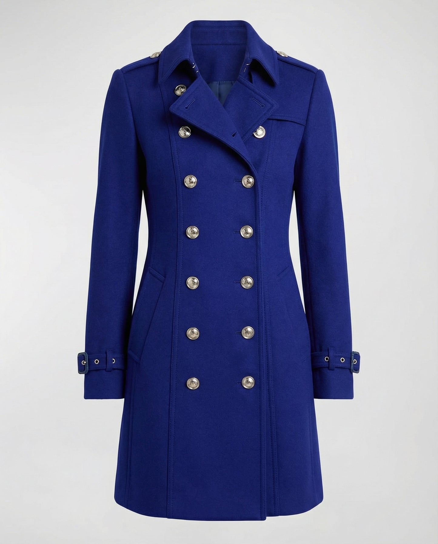 Veska | Ullkappa för Dam | Elegant Skärning och Värmande Komfort