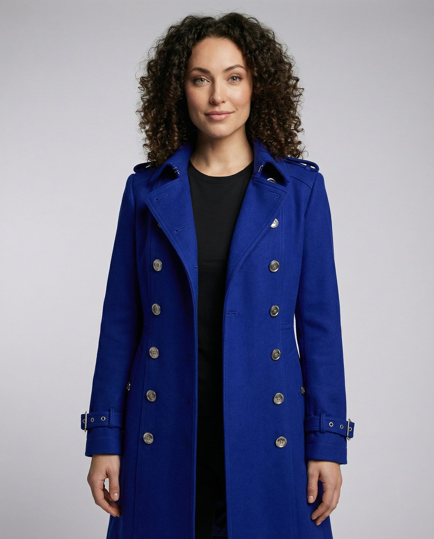 Veska | Ullkappa för Dam | Elegant Skärning och Värmande Komfort