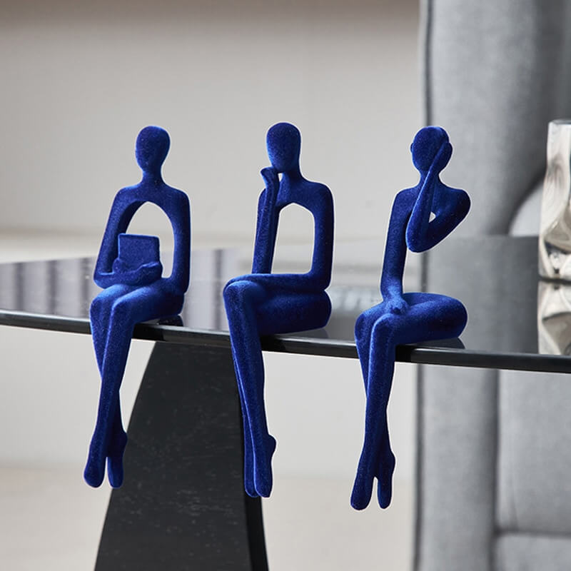 3-delad bokhylldekoration gjord av resin - 17 cm | Veska