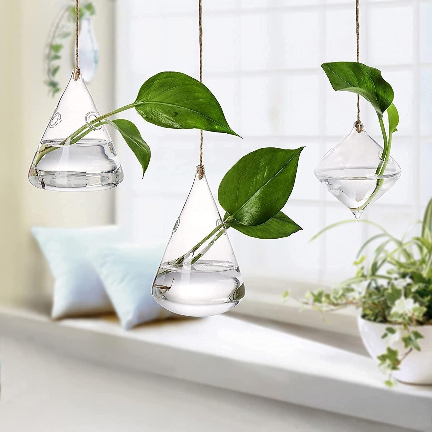 3-delad Glas Hängande Terrarium Vaser | Veska Standardtitel