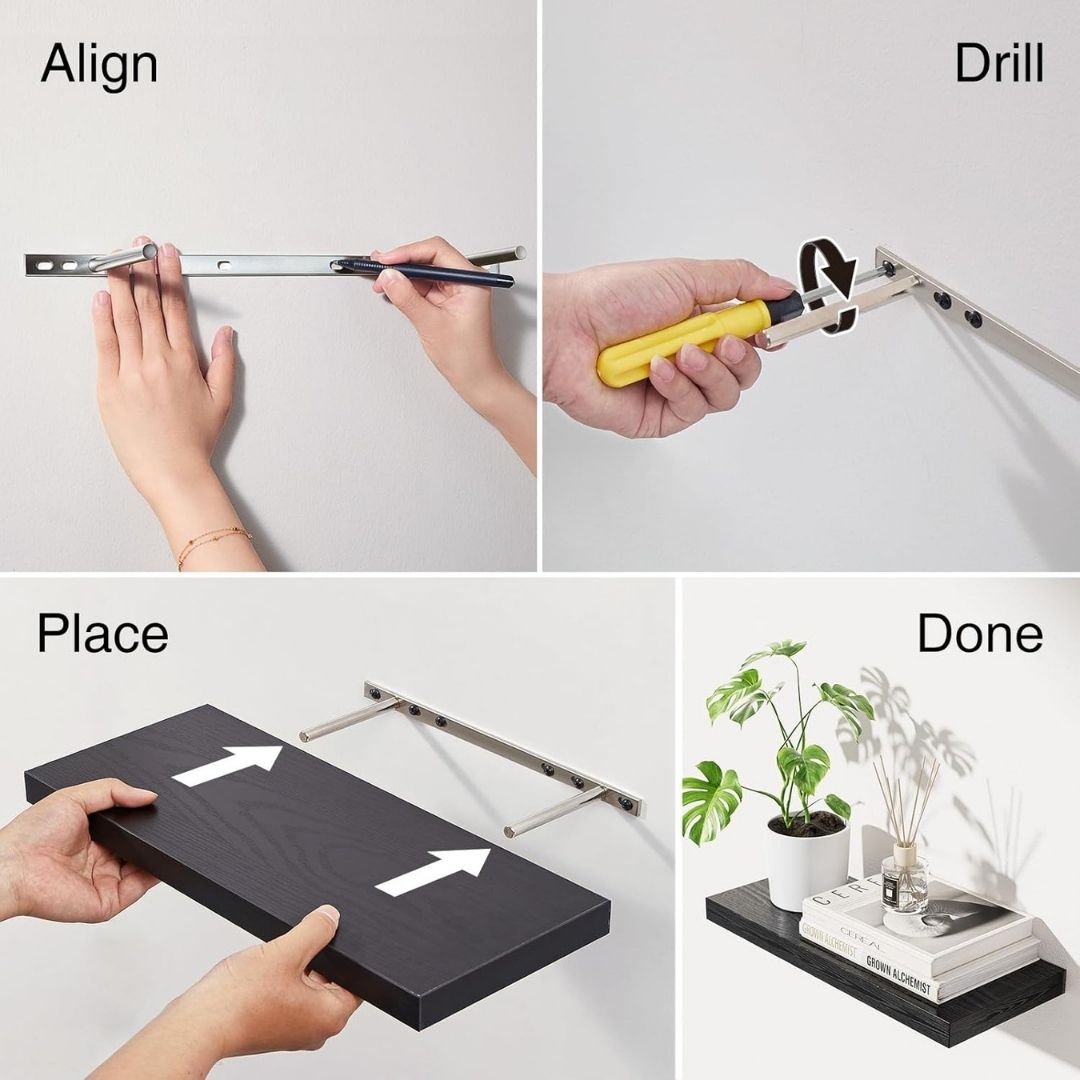 3-delars flytande hyllor | Veska