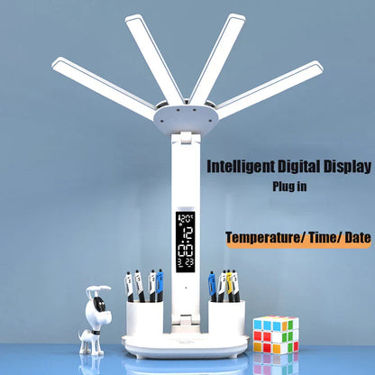 3-i-1 Multifunktionell Fyra-Huvud Smart Bordslampa | Veska Smart-Plugg-in