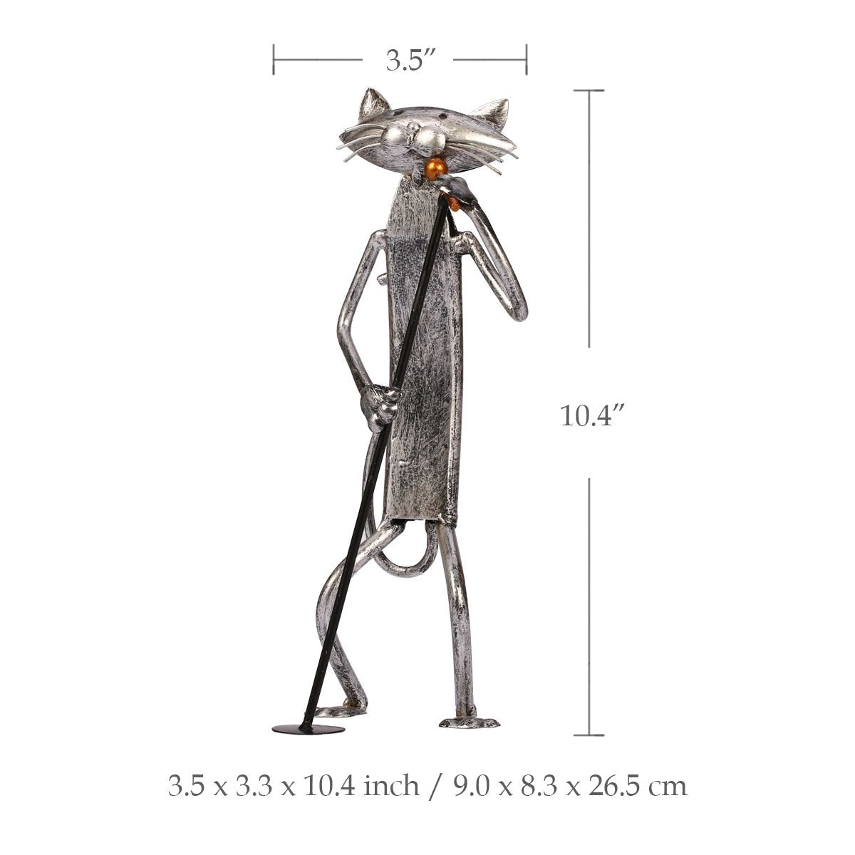 3 Mini Musician Cats Modern Skulptur | Veska
