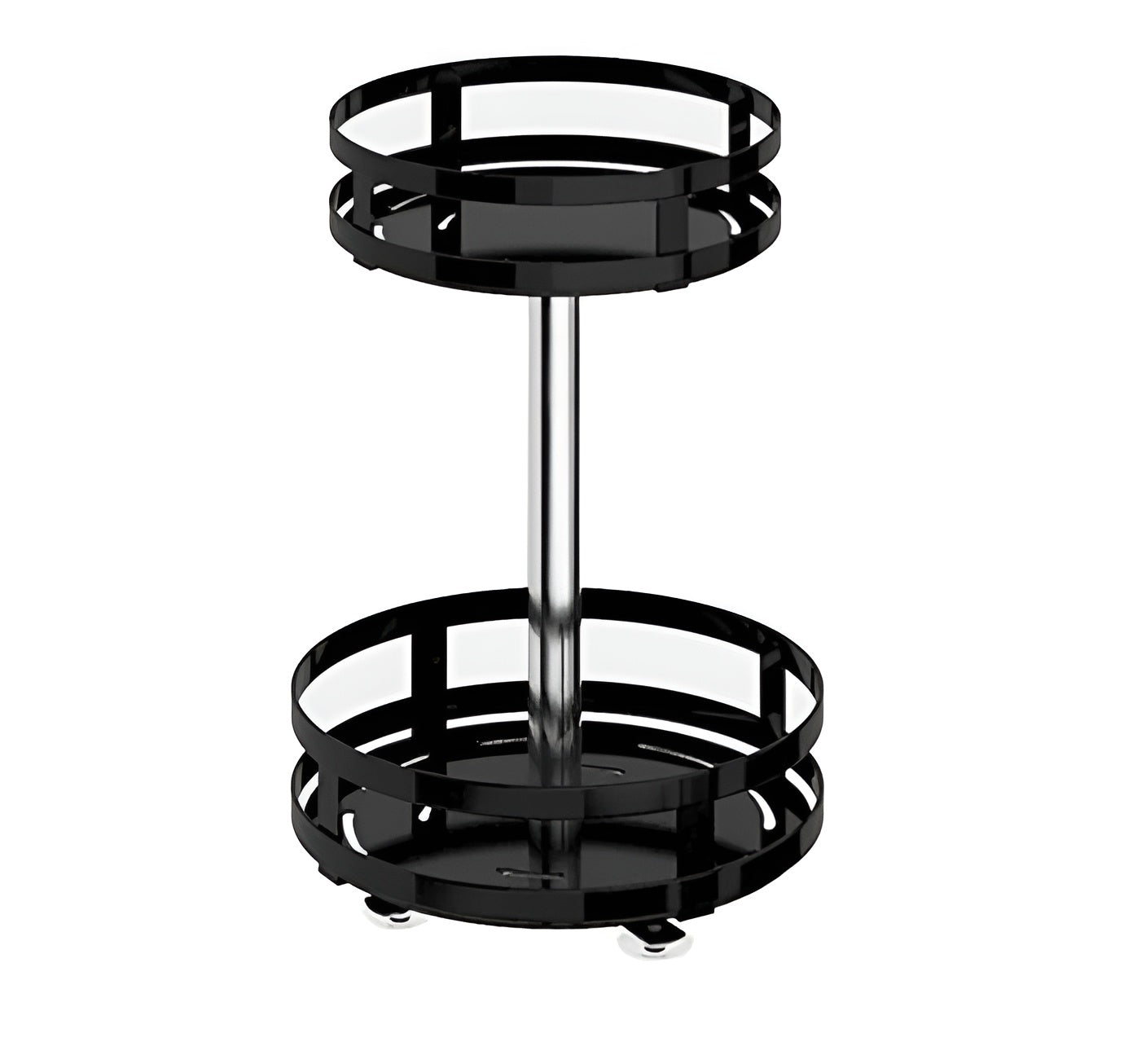 360° Rotating Spice Rack | Multifunktionell Kökshylla | Platsbesparande & Modern | Veska Nötkött 2 Nivåer