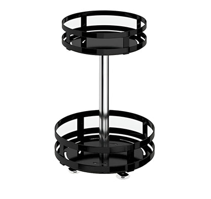 360° Rotating Spice Rack | Multifunktionell Kökshylla | Platsbesparande & Modern | Veska Nötkött 2 Nivåer