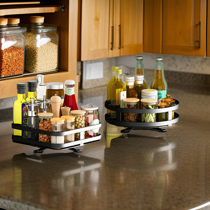 360° Rotating Spice Rack | Multifunktionell Kökshylla | Platsbesparande & Modern | Veska