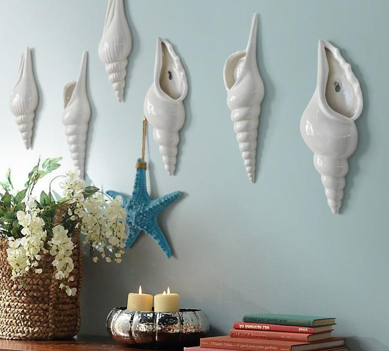 3D Conch Muralt Blomvas | Veska