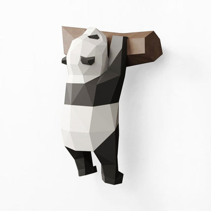 3D Geometrisk H-Handmade Panda Vägdekoration | Veska 2