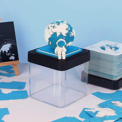 3D Jorden Vandrare Kalender Anteckningsblock | Veska