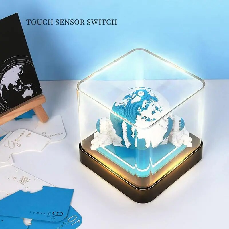 3D Jorden Vandrare Kalender Anteckningsblock | Veska