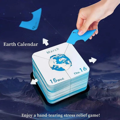3D Jorden Vandrare Kalender Anteckningsblock | Veska