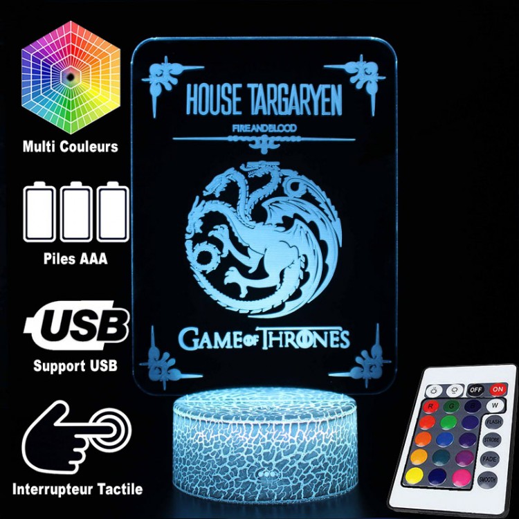 3D Lampa Game Of Thrones Hus Targaryen | Veska